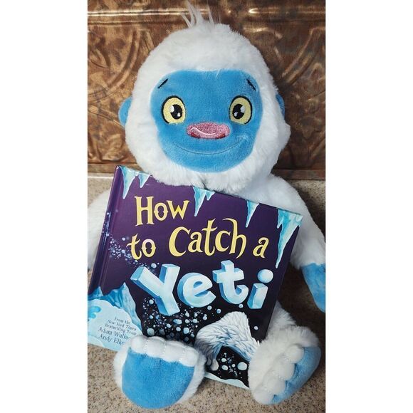 Kohl's Cares "Yeti" Plush 13" Tall- 5"x 6" Hardback Book "How to Catch a Yeti" - Picture 1 of 9